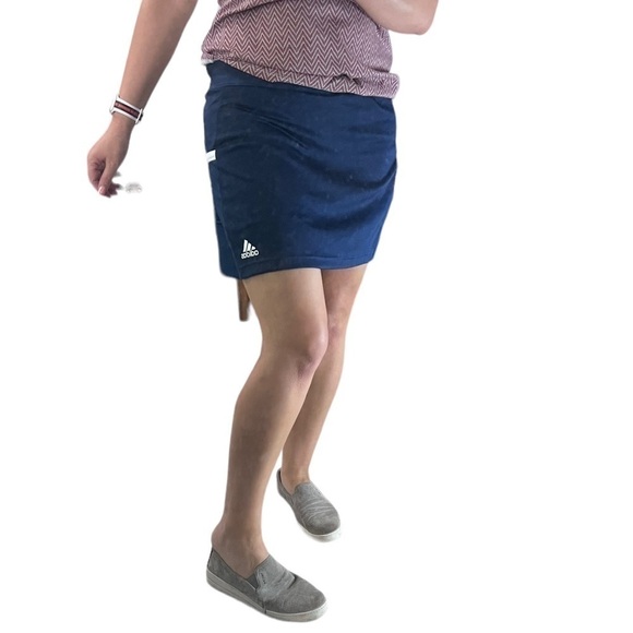 𝅺ADIDAS Clima Cool Navy Blue Active Skort- Size Small/ Medium - Picture 3 of 11